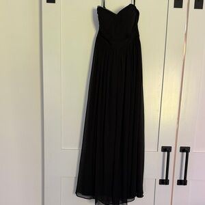 Black Strapless Maxi Dress - Elegant Evening Gown